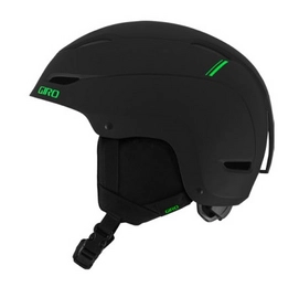 Skihelm Giro Scale Matte Black / Green Stripe