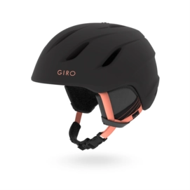 Skihelm Giro Era Matte Black/Peach