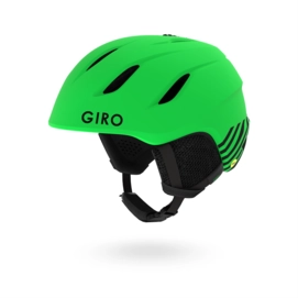 Skihelm Giro Nine Jr MIPS Matte Bright Green Zoo