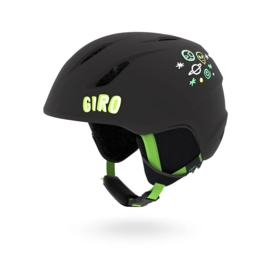 Skihelm Giro Launch CP Matte Black / Bright Green (Incl. Skibril)