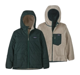 Jacket Patagonia Kids Reversible Ready Freddy Northern Green