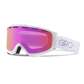 Masque de Ski Giro Index OTG White Pocket Square Amber Pink