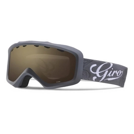 Skibrille Giro Charm Titanium Sketch Floral Amber Rose Damen