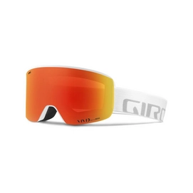 Skibril Giro Axis White Wordmark Vivid Ember /Vivid Infrared