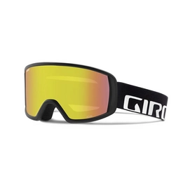 Skibril Giro Scan Black Wordmark Yellow Boost