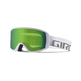 Skibril Giro Scan White Wordmark Loden Green