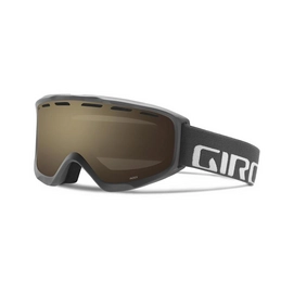 Skibril Giro Index Titanium Wordmark Amber Rose