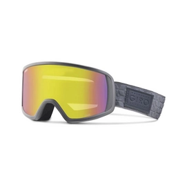 Skibril Giro Gaze Titanium Quilted Yellow Boost