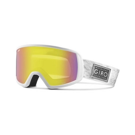Skibril Giro Gaze White Silver Shimmer Yellow Boost