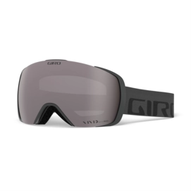 Skibril Giro Contact Grey Wordmark Vivid Onyx / Vivid Infrared