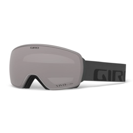 Skibril Giro Agent Grey Wordmark Vivid Onyx / Vivid Infrared