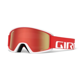 Skibril Giro Semi Red / White Apex Amber Scarlet / Yellow
