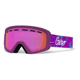 Skibrille Giro Rev Psych Blossom Amber Pink Kinder