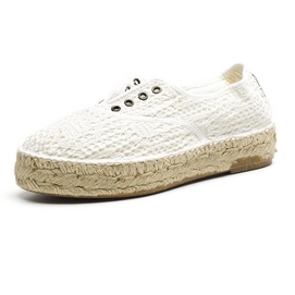 Sneaker Natural World Ingles Yute Rejilla Tintado Weiß