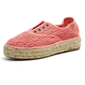 Sneaker Natural World Ingles Yute Rejilla Tintado Coral