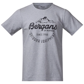 T-Shirt Bergans Men Classic Grey Mel Black