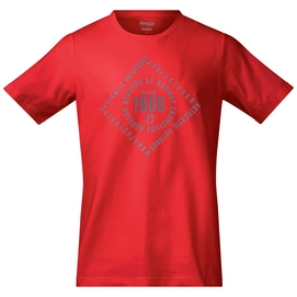 T-Shirt Bergans Homme Bergans 1908 Fire Red Solid Grey