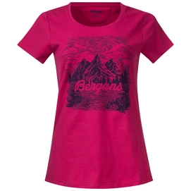 T-Shirt Bergans Femme Mountain View Bougainvillea Viola