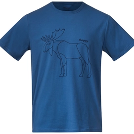 T-Shirt Bergans Men Graphic Riviera Blue Melange