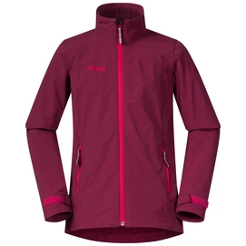 Jacke Bergans Kleivi Dunkelrosa Kinder