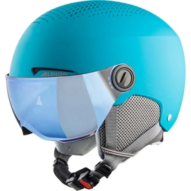 Skihelm Alpina Junior Zupo Visor Turquoise Matt