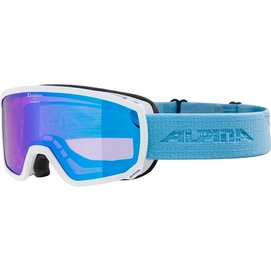Ski Goggles Alpina Scarabeo S Q-Lite White Skyblue
