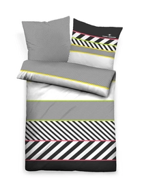 Bettwäsche Tom Tailor Road Schwarz Mako-Satin