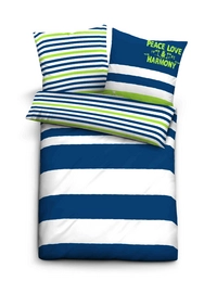 Bettwäsche Tom Tailor Peace Indigo Mako-Satin