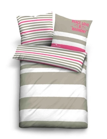 Bettwäsche Tom Tailor Peace Sand Mako-Satin