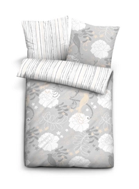 Bettwäsche Tom Tailor Rose Grau Mako-Satin