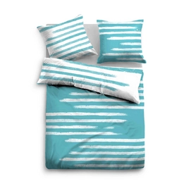 Bettwäsche Tom Tailor Athen Blau Mako-Satin