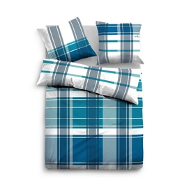 Bettwäsche Tom Tailor Edinburgh Blau Mako-Satin