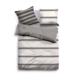 Bettwäsche Tom Tailor Mako-Satin Grey Stripes