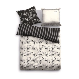 Bettwäsche Tom Tailor Mako-Satin Black Flowers