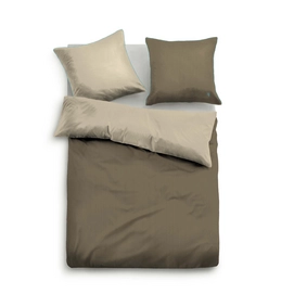 Bettwäsche Tom Tailor UNI Braun Mako-Satin