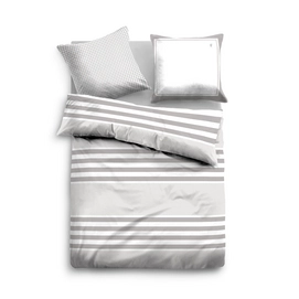Bettwäsche Tom Tailor Mako-Satin Stripes Grau