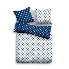 Bettwäsche Tom Tailor Mako-Satin Dots Blau
