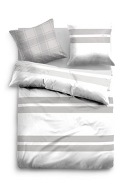 Bettwäsche Tom Tailor Mako-Satin Big Stripes Grau