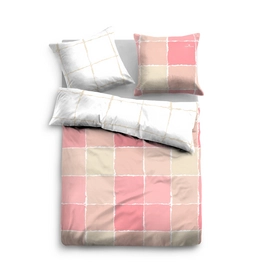 Bettwäsche Tom Tailor Mako-Satin Tiles Rosa