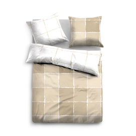 Bettwäsche Tom Tailor Mako-Satin Tiles Beige