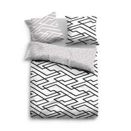 Bettwäsche Tom Tailor Mako-Satin Labyrinth Grau