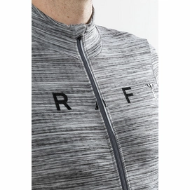Fietsshirt Craft Men Reel Thermal Jersey Dark Grey Melange Black