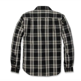 Blouse Carhartt Men L/S Essential Open Collar Shirt Plaid Black