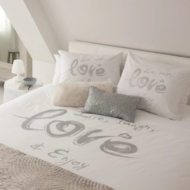 Dekbedovertrek Walra Love Wit Katoen