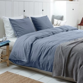 Bettwäsche Walra Stewart Stonewashed Blau Baumwolle