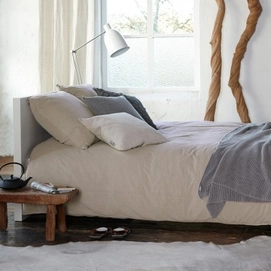 Bettwäsche Walra Stewart Stonewashed Sand Baumwolle