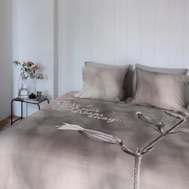 Bettwäsche Walra Close Your Eyes Taupe Renforcé