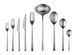 Besteckset Mepra Linea Ice Silber (75-delig)