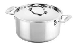 Cooking Pot Mepra Glamour Stone Silver 22 cm