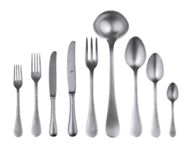 Cutlery Set Mepra Epoque Pewter Silver (75-Piece)